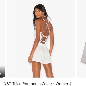 NBD Trixie Romper in white -xs